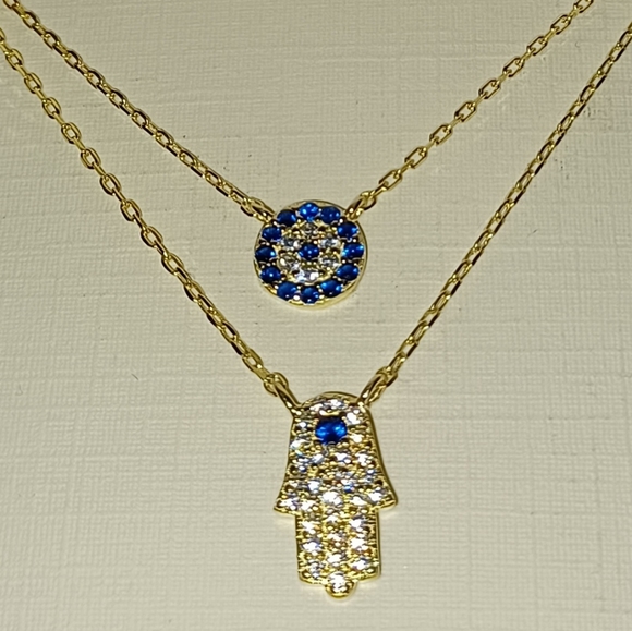 RACHEL ZOE GOLD PLATED STERLING SILVER PROTECTION - Picture 2 of 5